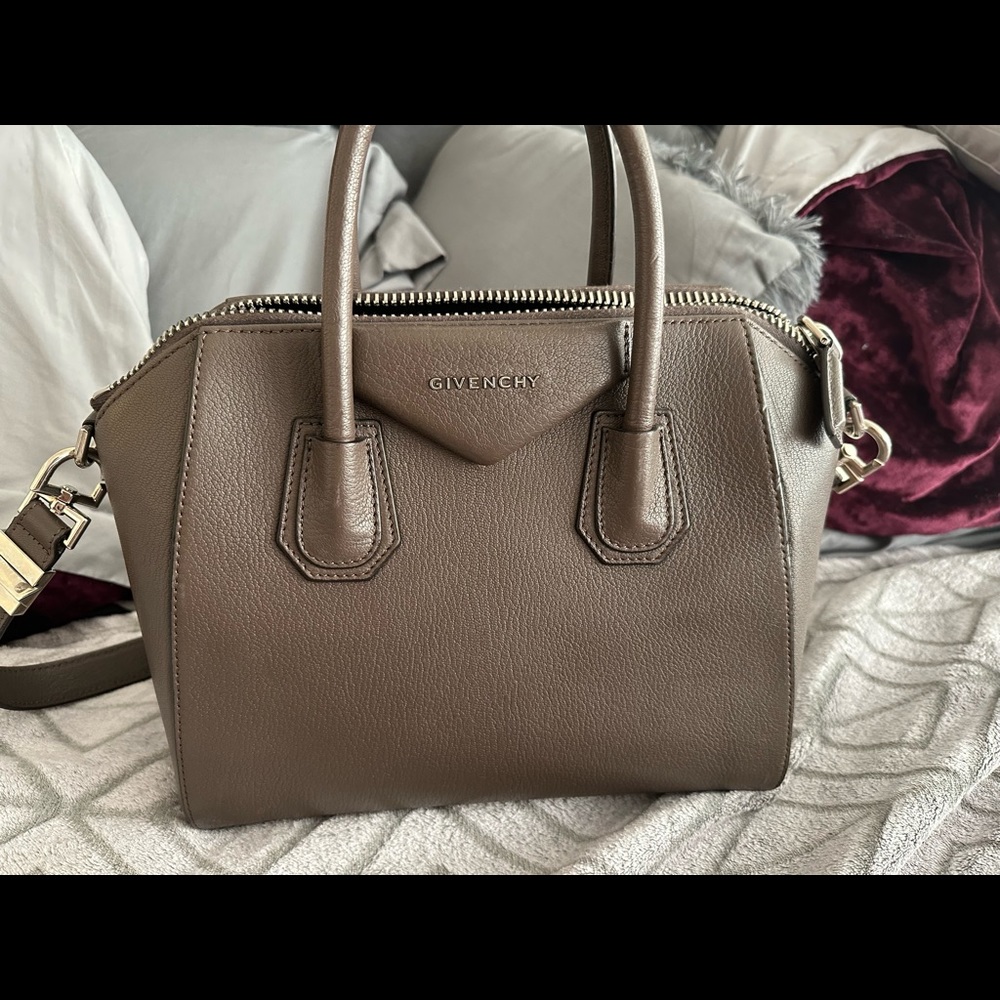 Givenchy Antigona Small Taupe Shoulder Bag